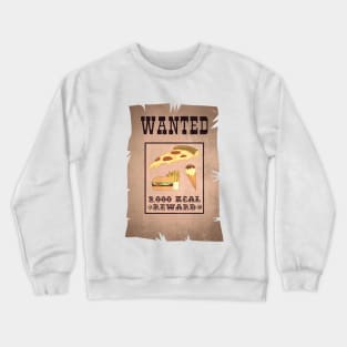 Junk Food Wanted Poster Crewneck Sweatshirt